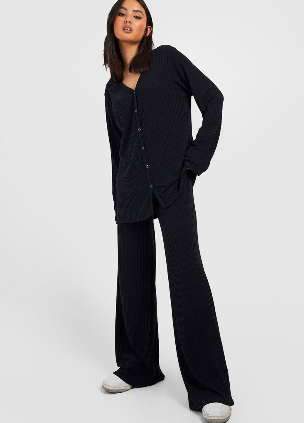 Черный демисезонный кардиган Boohoo