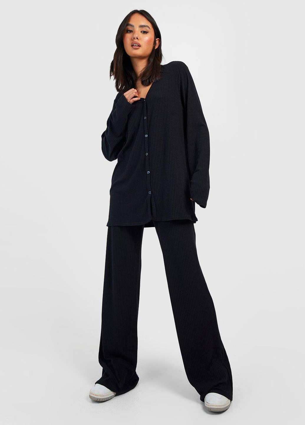 Черный демисезонный кардиган Boohoo