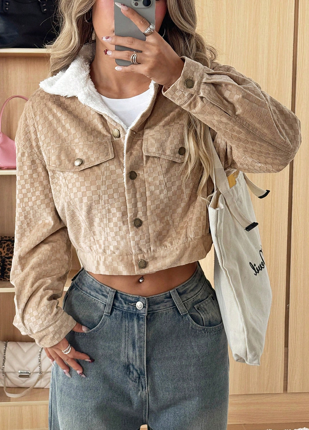 Куртка-рубашка SHEIN (342063872)