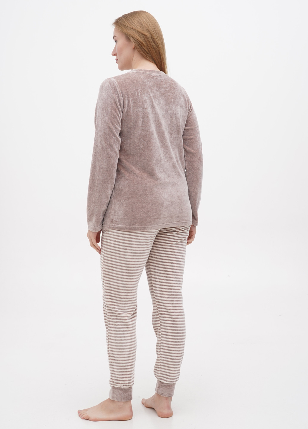 Пудрова всесезон піжама (світшот, штани) свитшот + брюки Cotpark