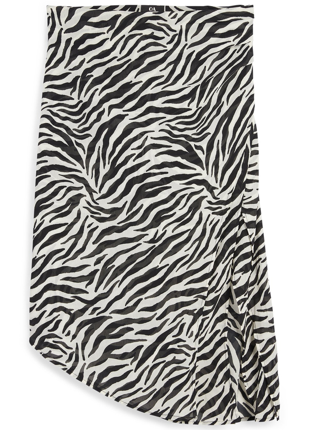 Черно-белая кэжуал зебра юбка C&A на запах
