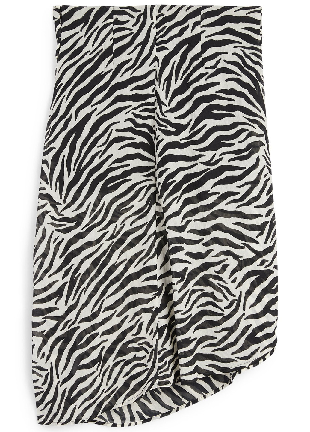 Черно-белая кэжуал зебра юбка C&A на запах