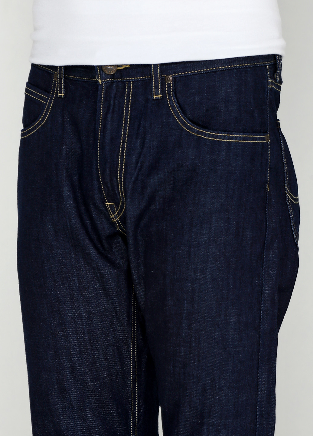 Темно-синие демисезонные классические джинсы Lee