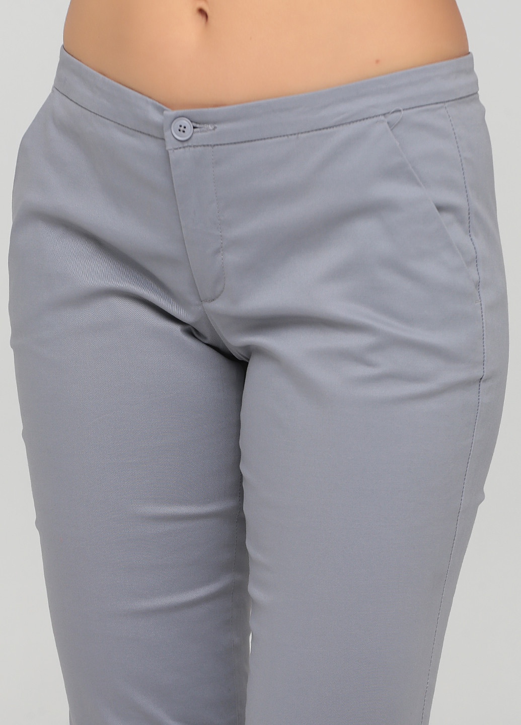 Серые кэжуал демисезонные прямые брюки United Colors of Benetton