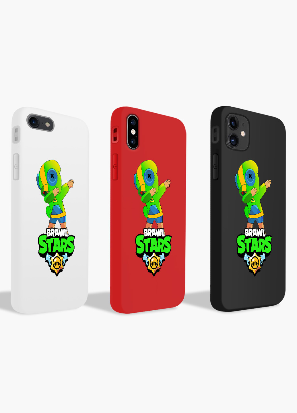 Чехол силиконовый Apple Iphone 11 Pro Зеленый Леон Бравл Старс (Green Leon Brawl Stars) (9231-1705) MobiPrint (219535866)