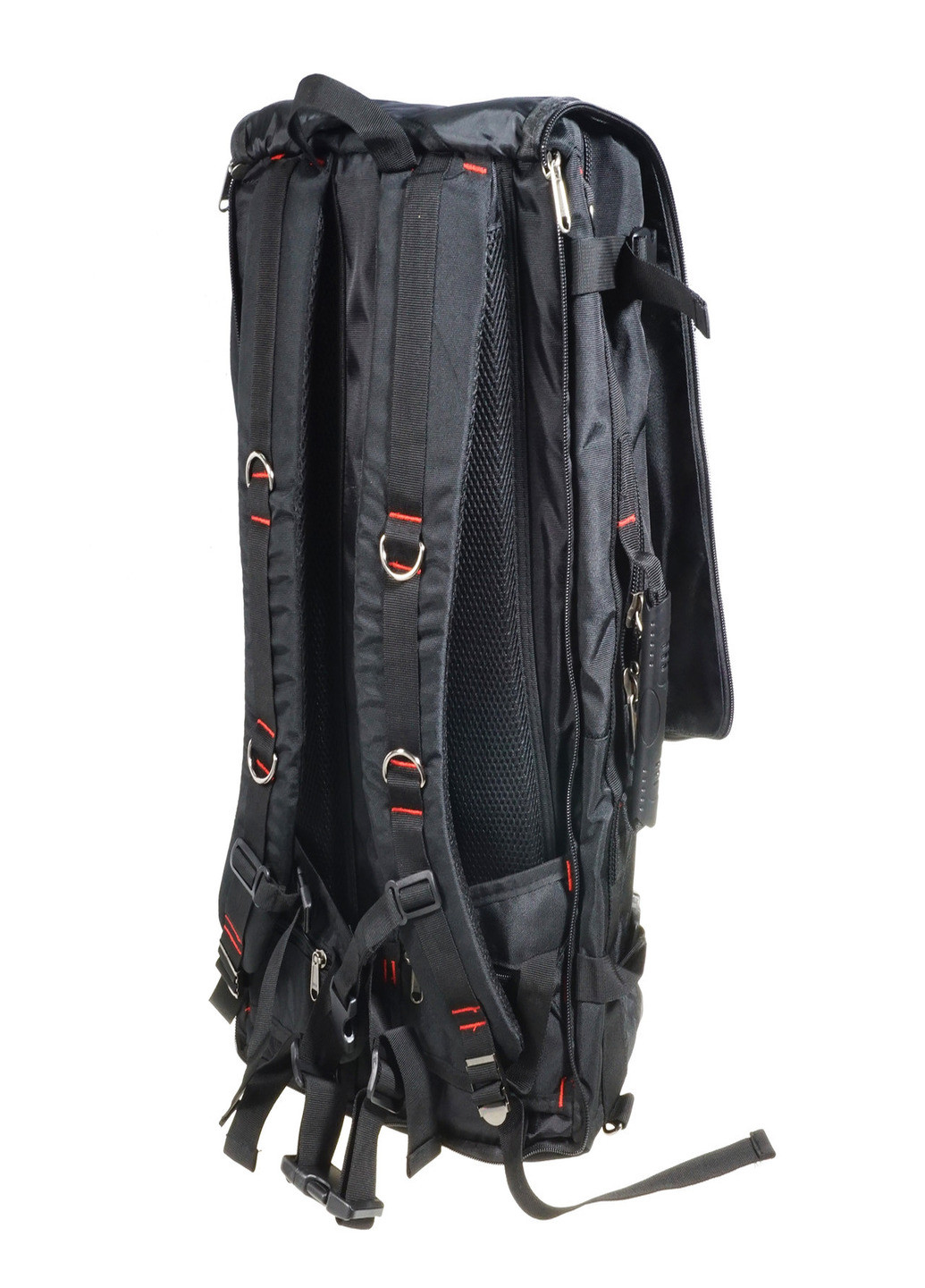 Дорожній туристичний рюкзак сумка з довгою ручкою і навісним кодовим замком з чохлом від дощу 32х17х54 см (41596-Т) Чорний Francesco Marconi (236006164)