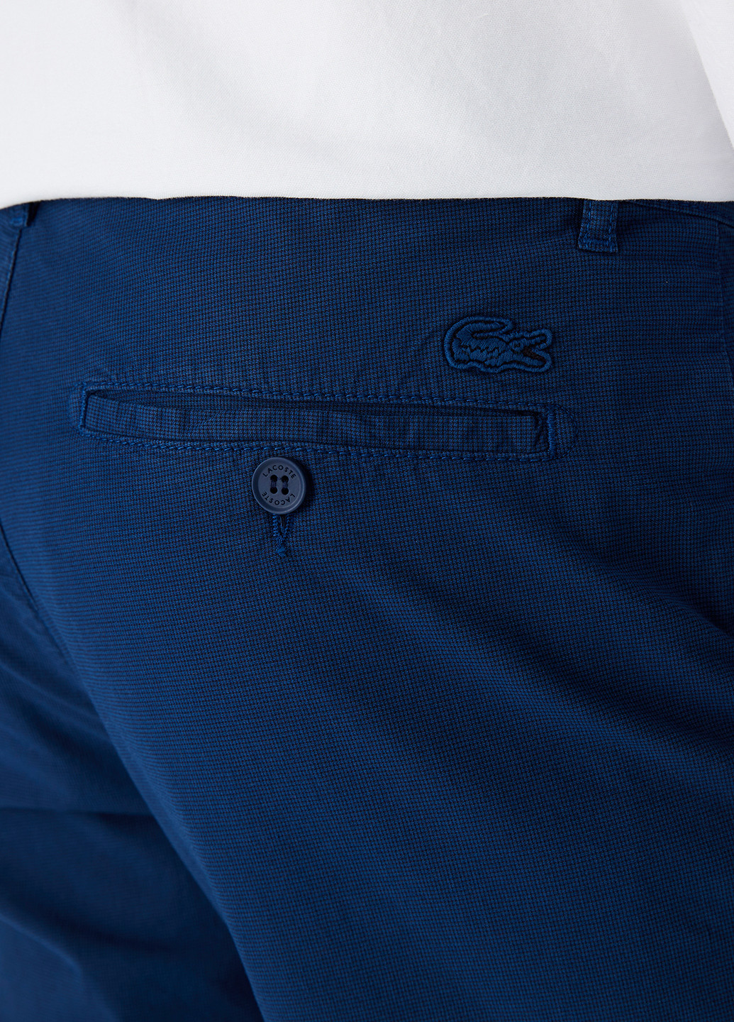 Синие кэжуал демисезонные чиносы брюки Lacoste