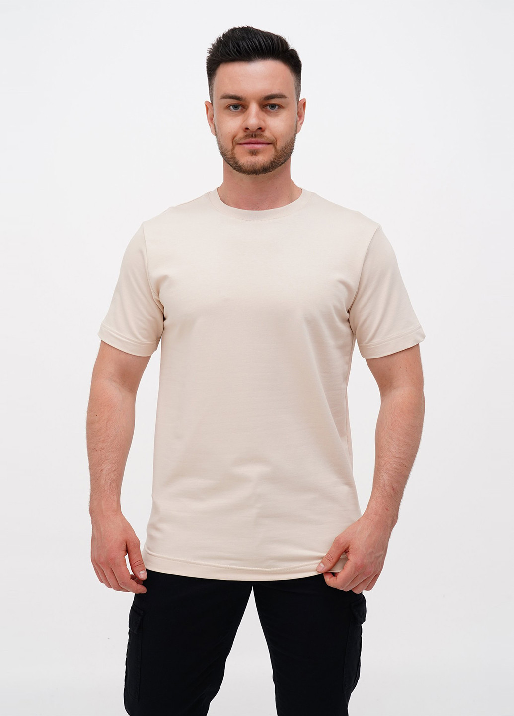 Бежевая футболка Trend Collection