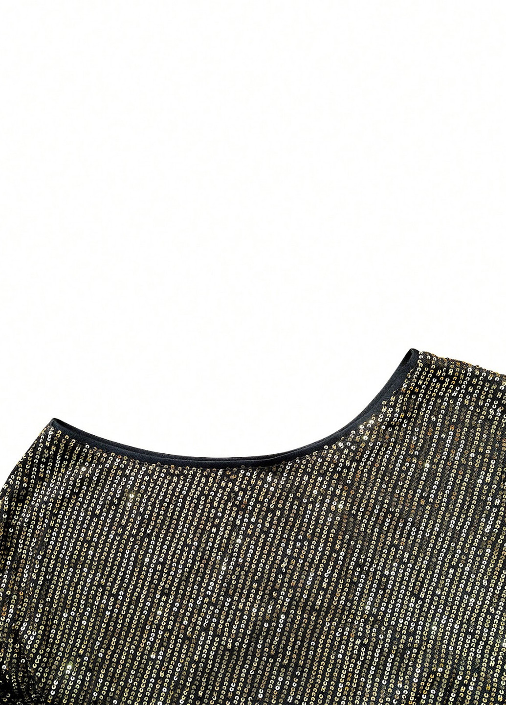 Комбінована коктейльна сукня SHEIN однотонна