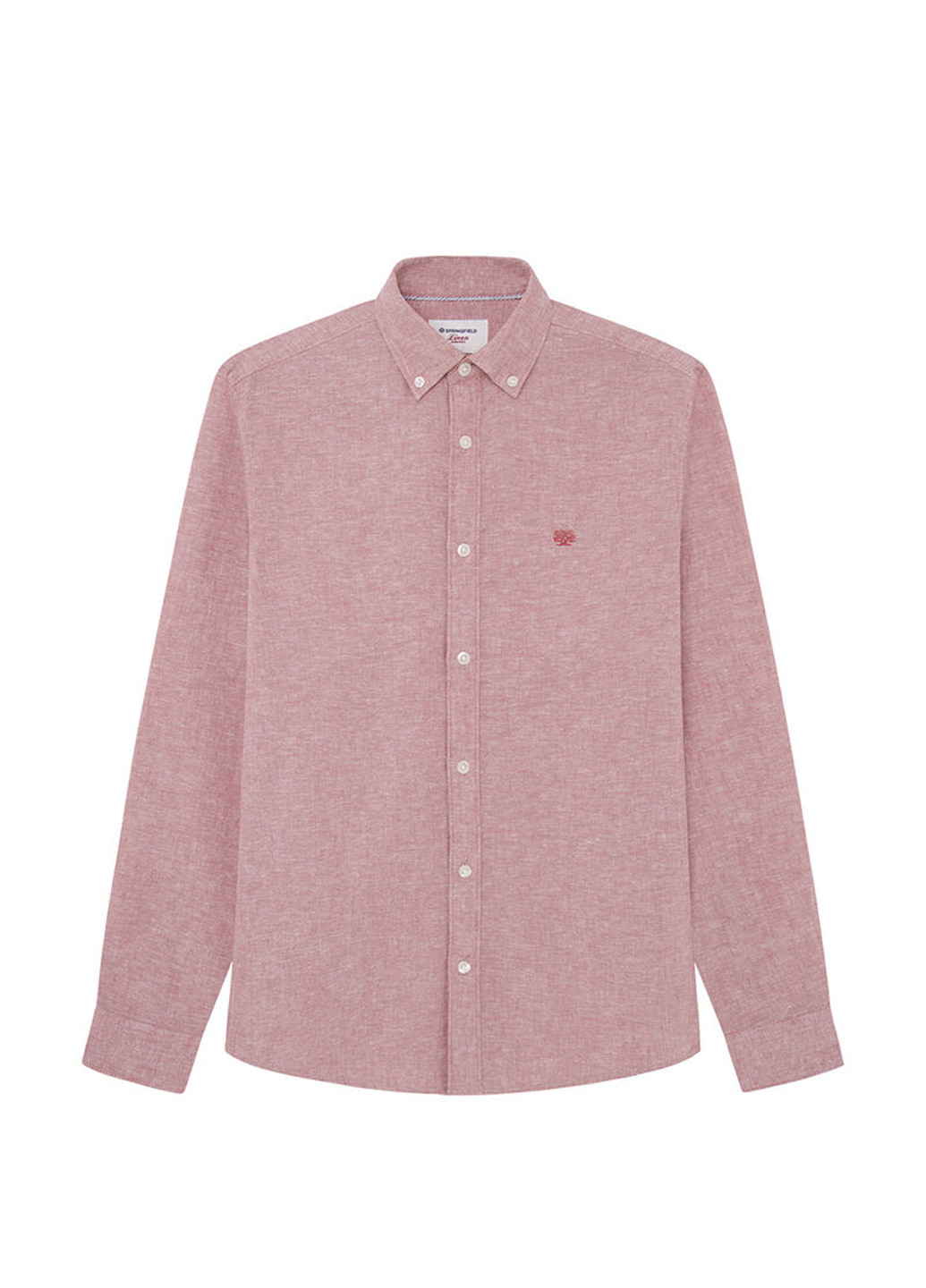 Светло-розовая кэжуал рубашка меланж Springfield