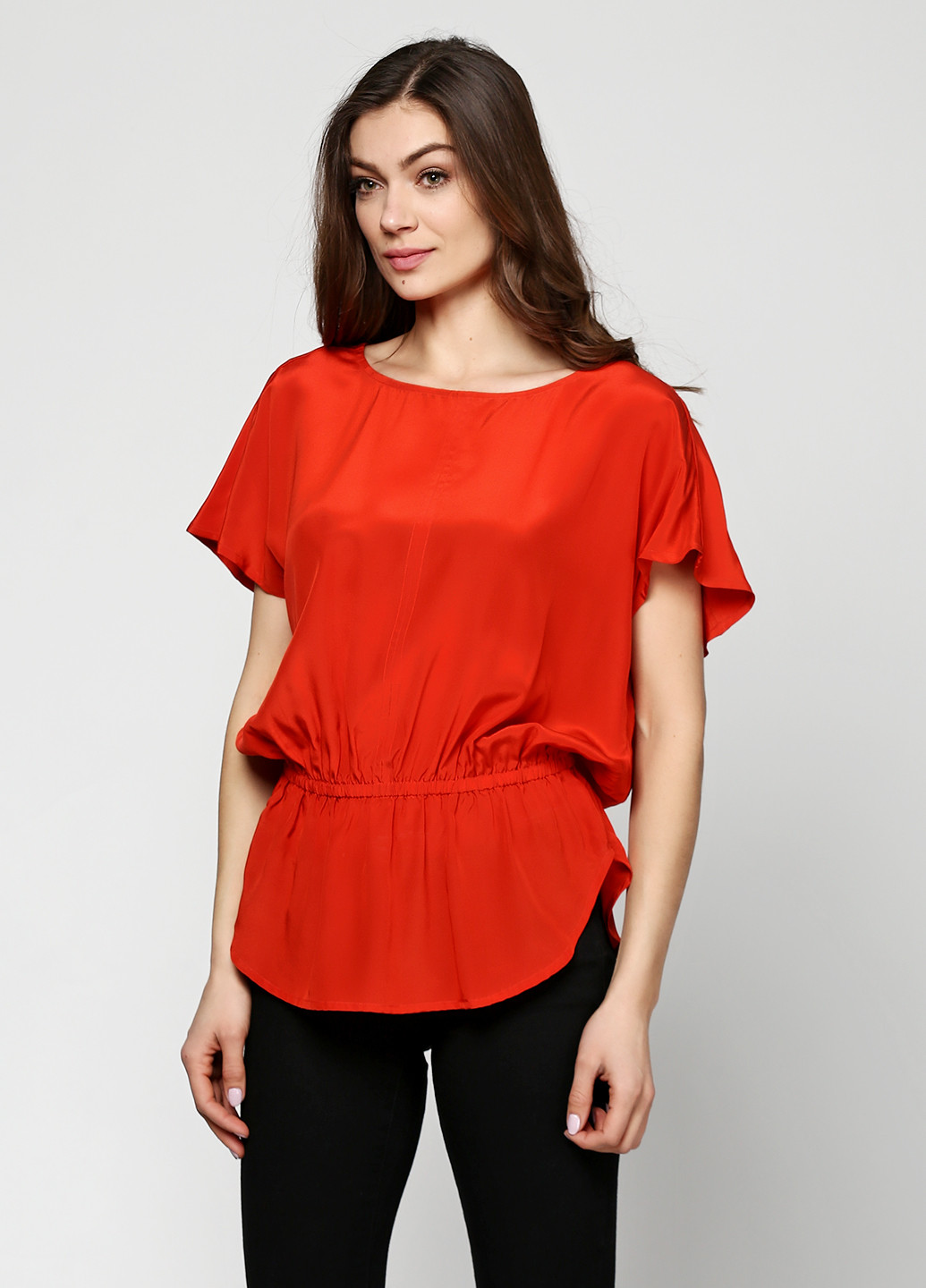Терракотовая демисезонная блуза Karen by Simonsen