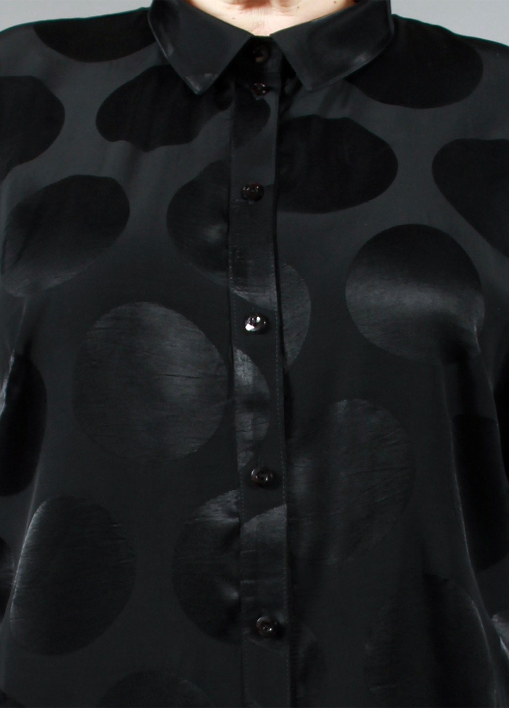 Черная демисезонная блуза Nadin