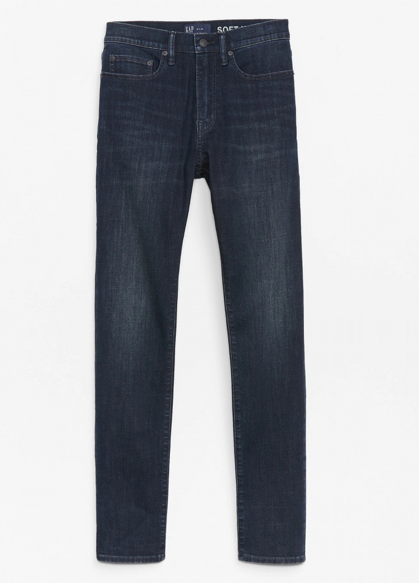 Синие демисезонные джинси слегка заужение 609917 worn dt Gap