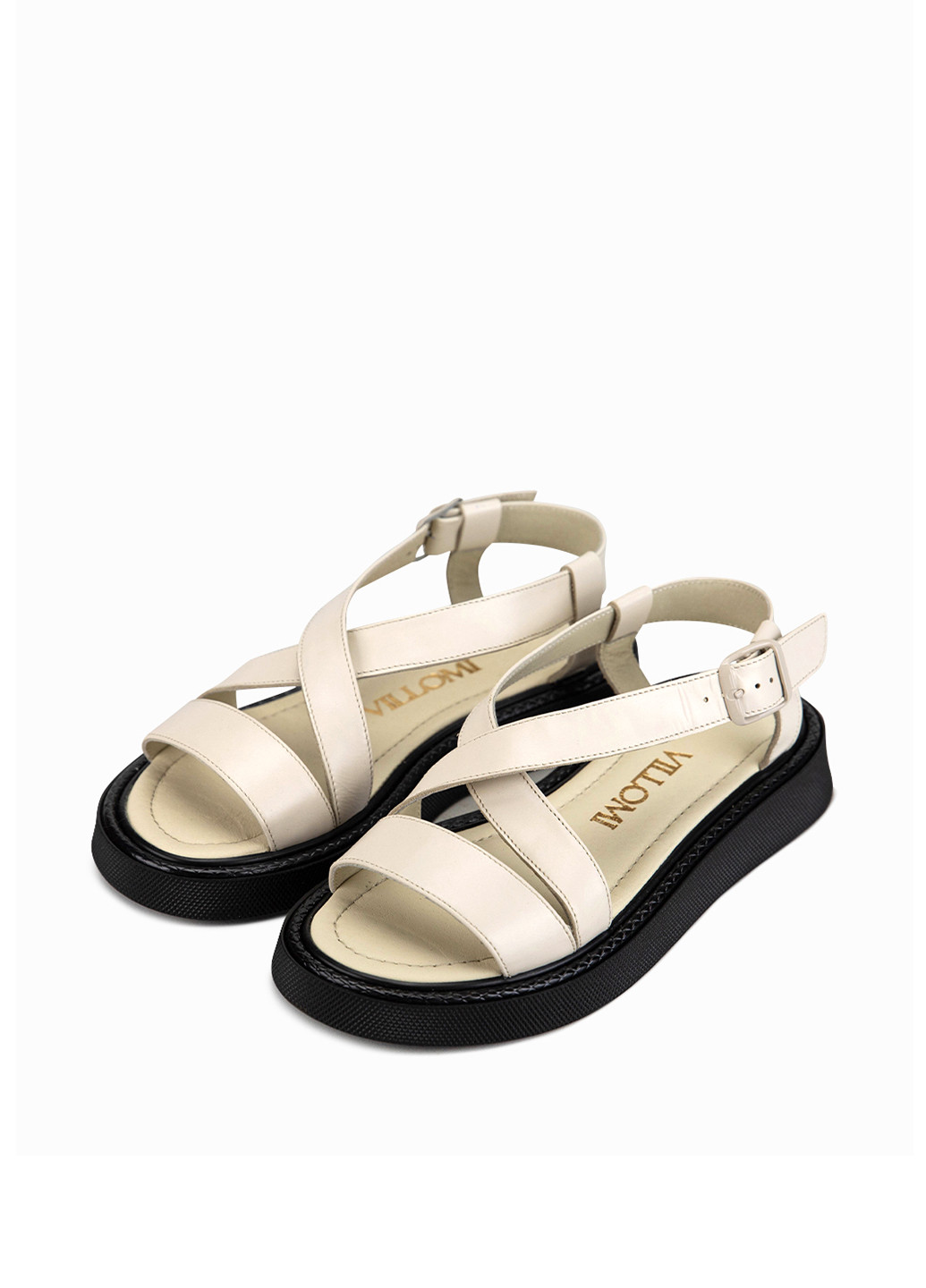 Бежевые босоножки vm villomi с ремешком