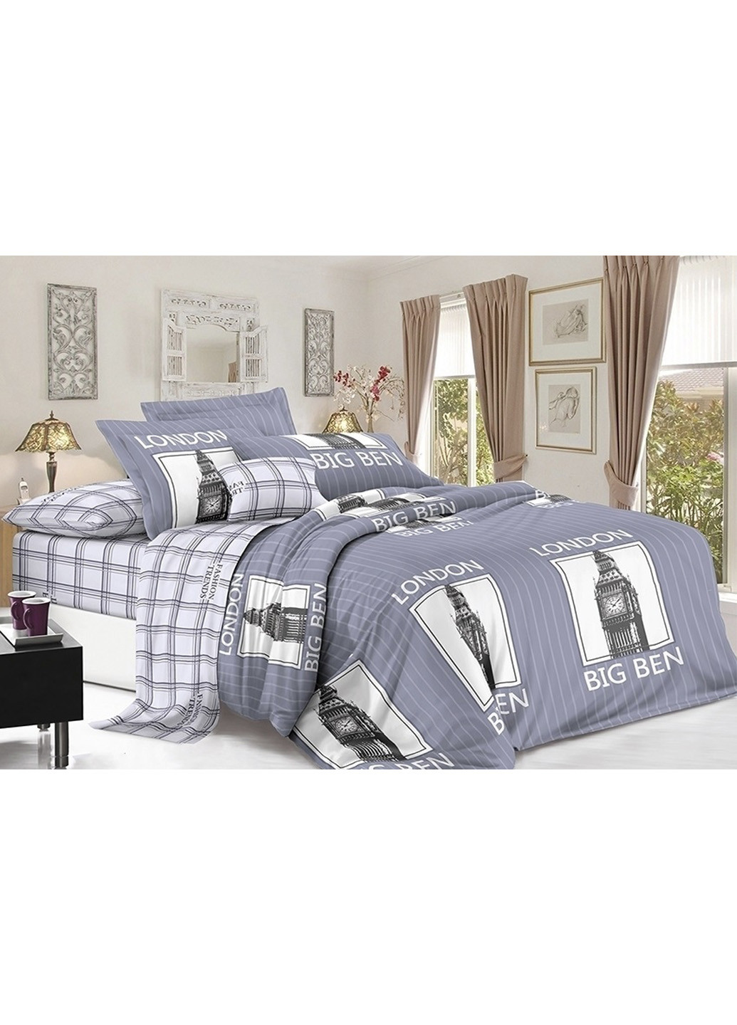 Комплект постільної білизни з компаньйоном 2-спальний Tag (202821735)