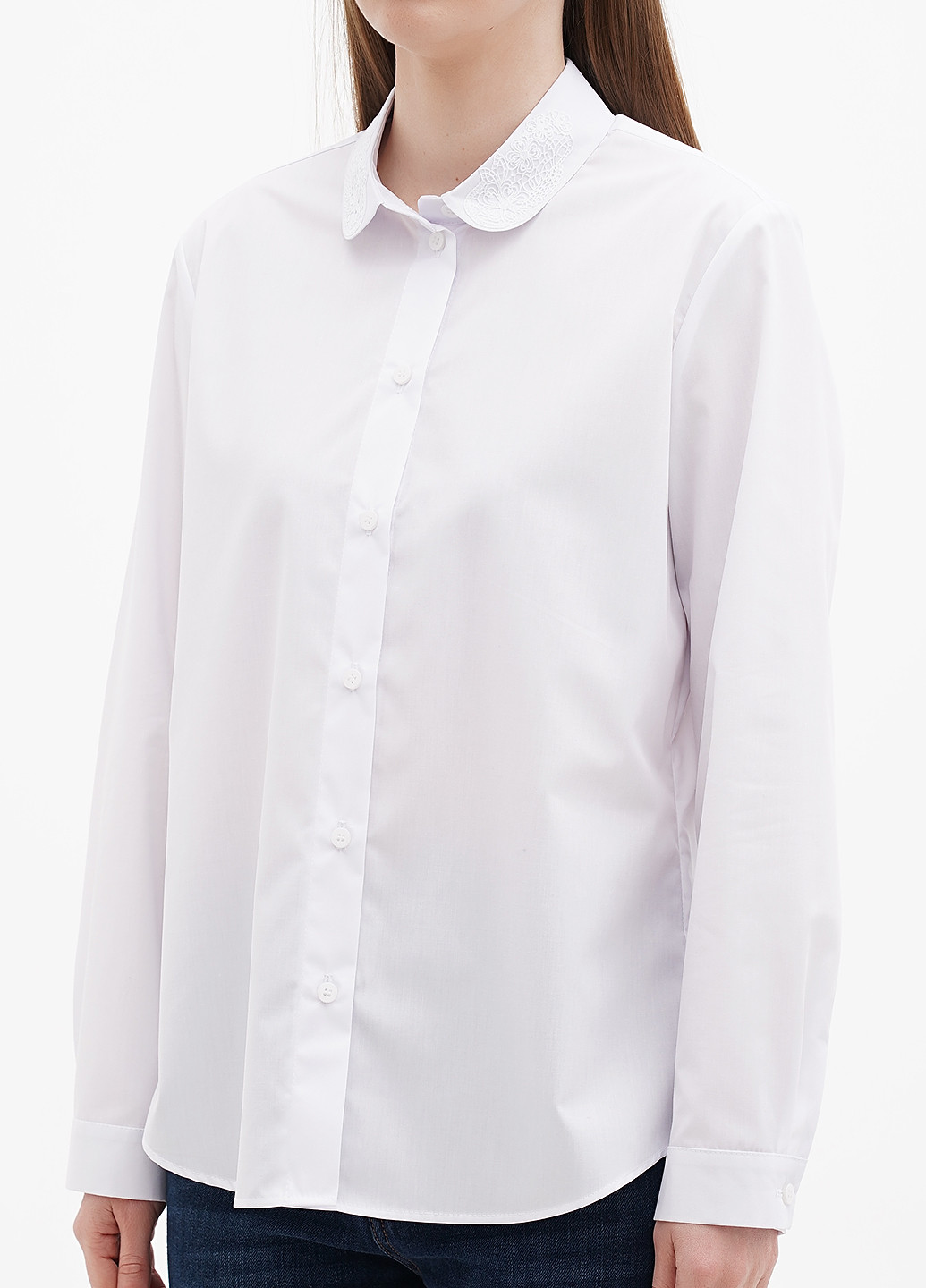 Белая демисезонная блуза Sasha