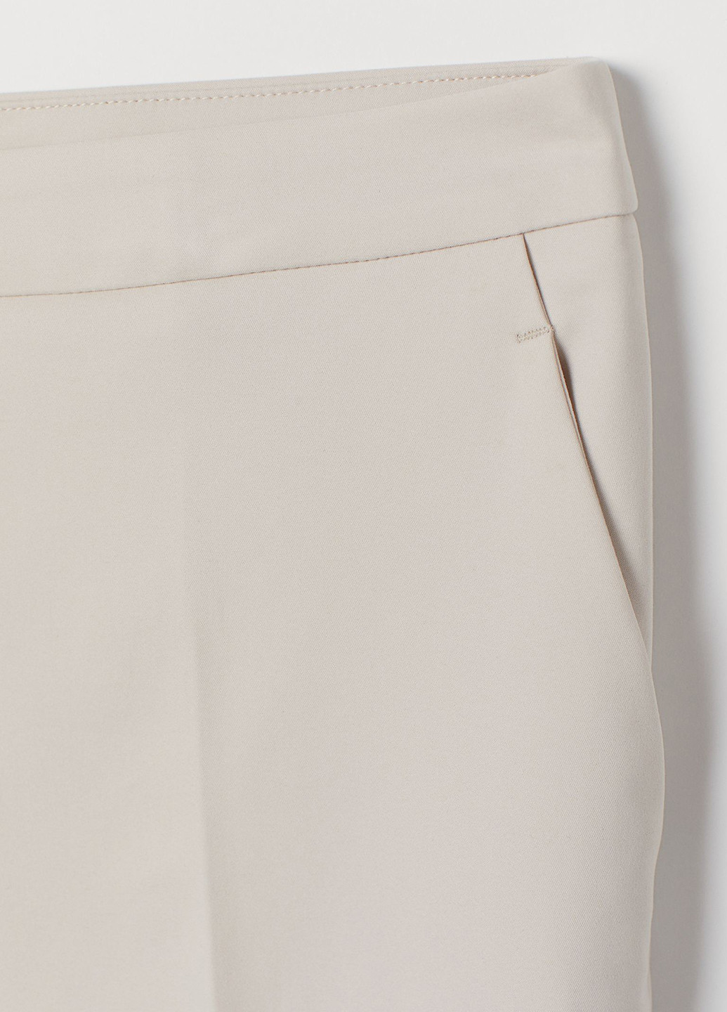 Светло-бежевые кэжуал демисезонные зауженные брюки H&M
