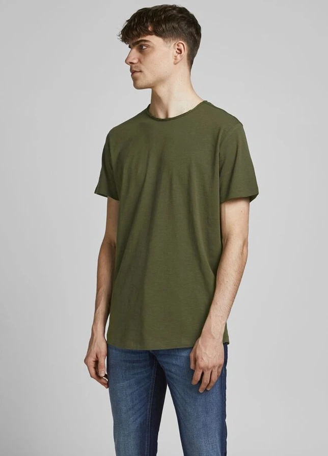 Хаки (оливковая) футболка JACK&JONES