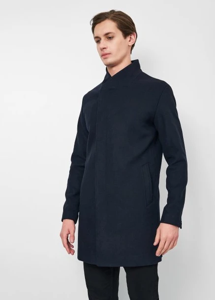 Темно-синее Пальто,темно-синій, JACK&JONES