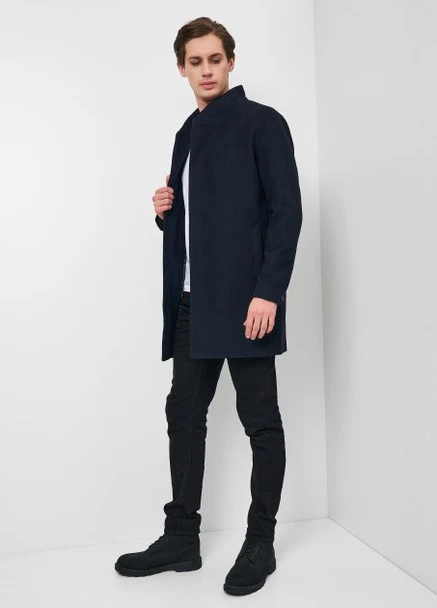 Темно-синее Пальто,темно-синій, JACK&JONES