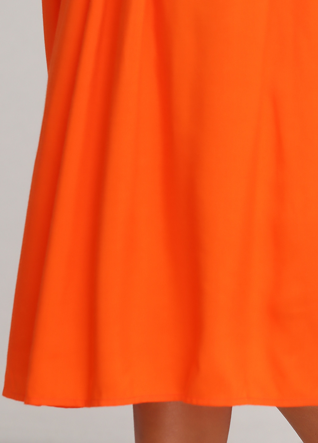 Оранжевая кэжуал однотонная юбка & Other Stories а-силуэта (трапеция)