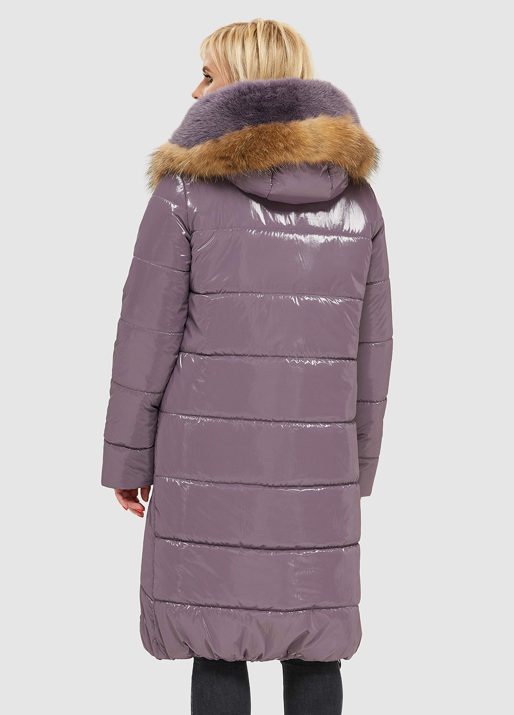 Сиреневая зимняя куртка MN