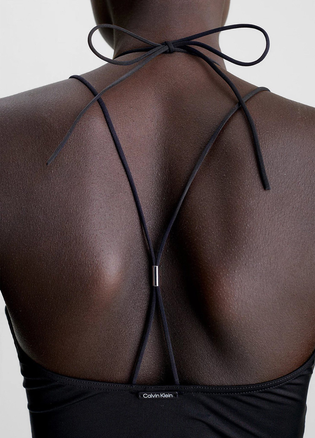 Чорний літній купальник суцільний Calvin Klein