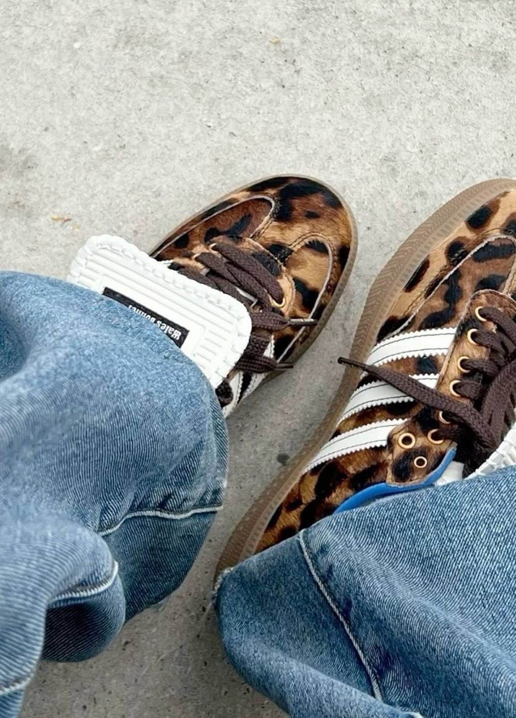 Кроссовки No Brand Samba x Wales Bonner комбинированные демисезоны (323777929)