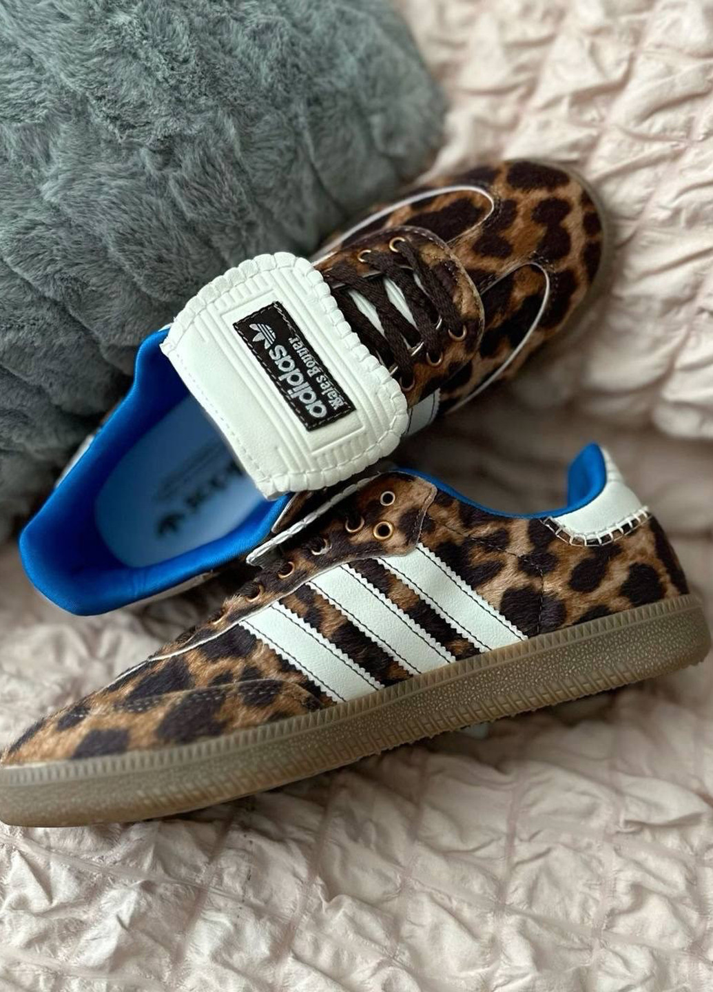 Кроссовки No Brand Samba x Wales Bonner комбинированные демисезоны (323777929)