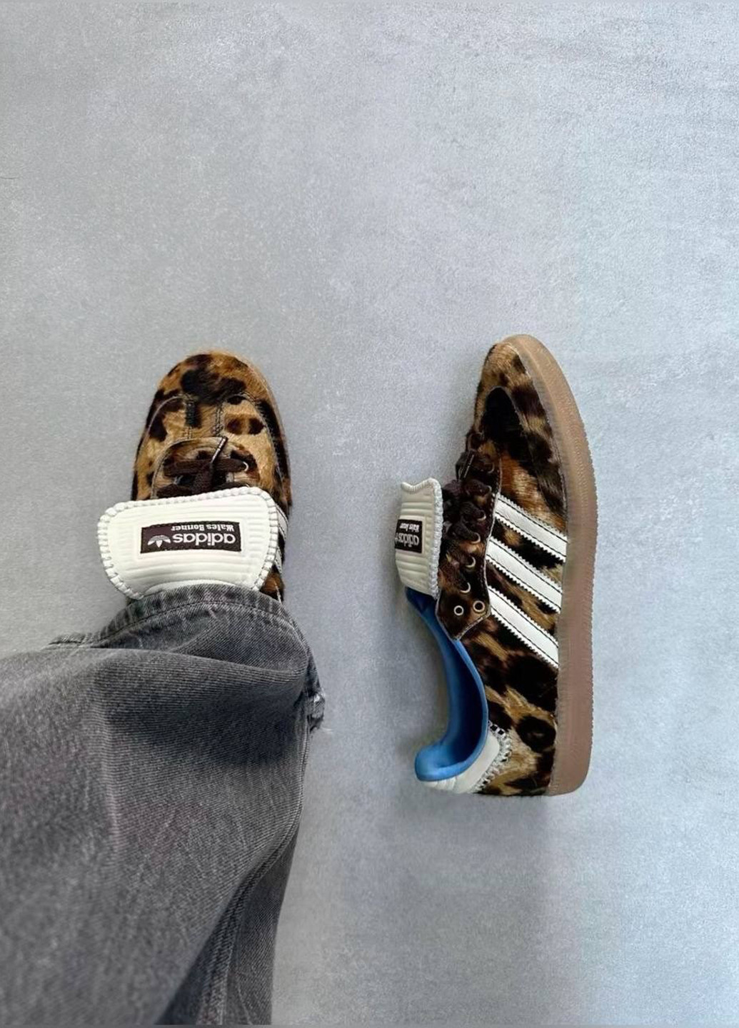 Кроссовки No Brand Samba x Wales Bonner комбинированные демисезоны (323777929)