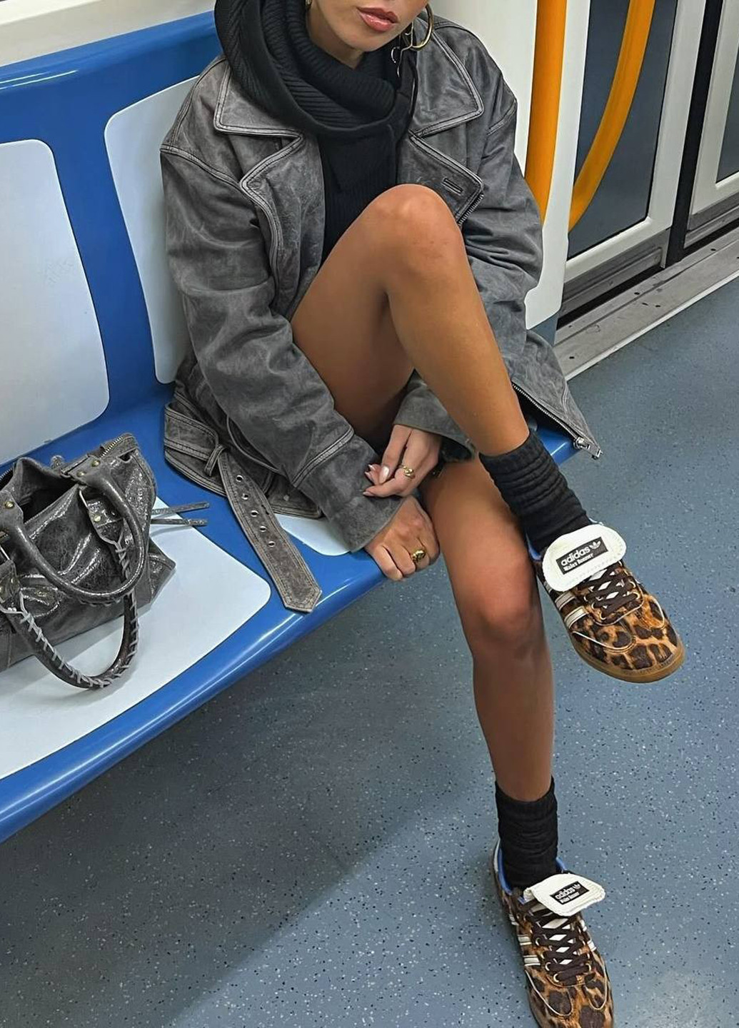 Кроссовки No Brand Samba x Wales Bonner комбинированные демисезоны (323777929)