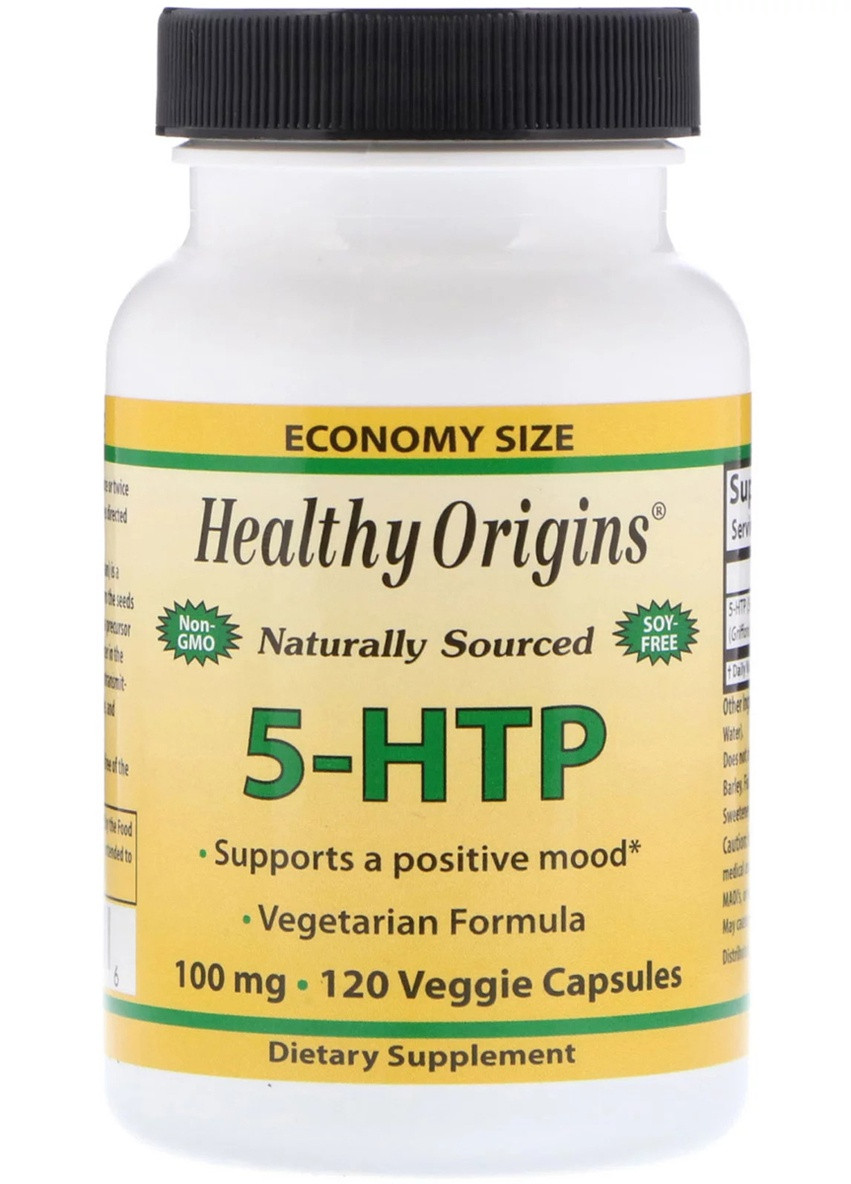 5-HTP (Гидрокситриптофан), 100мг,, 120 гелевых капсул Healthy Origins (225714449)