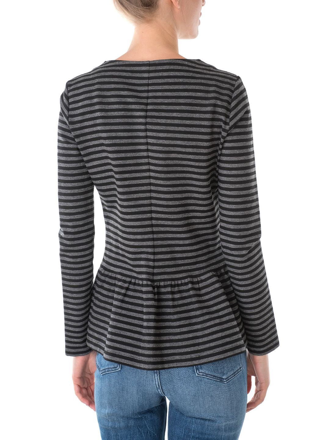 Серый женский жакет Marc Aurel полосатый - зимний