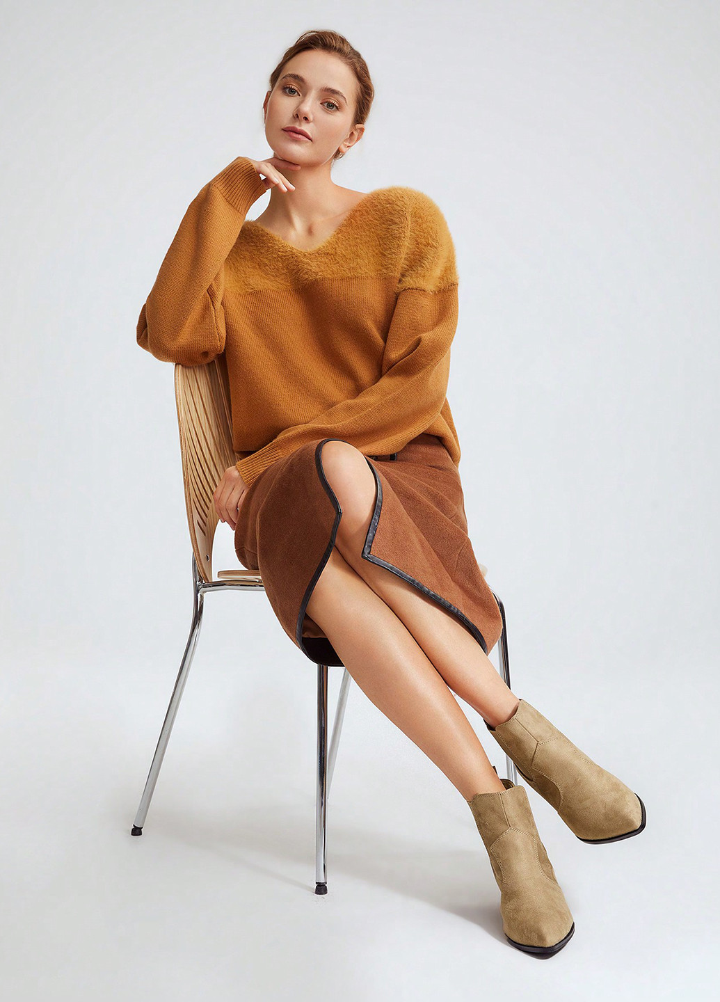 Песочные демисезонная ботинки SHEIN