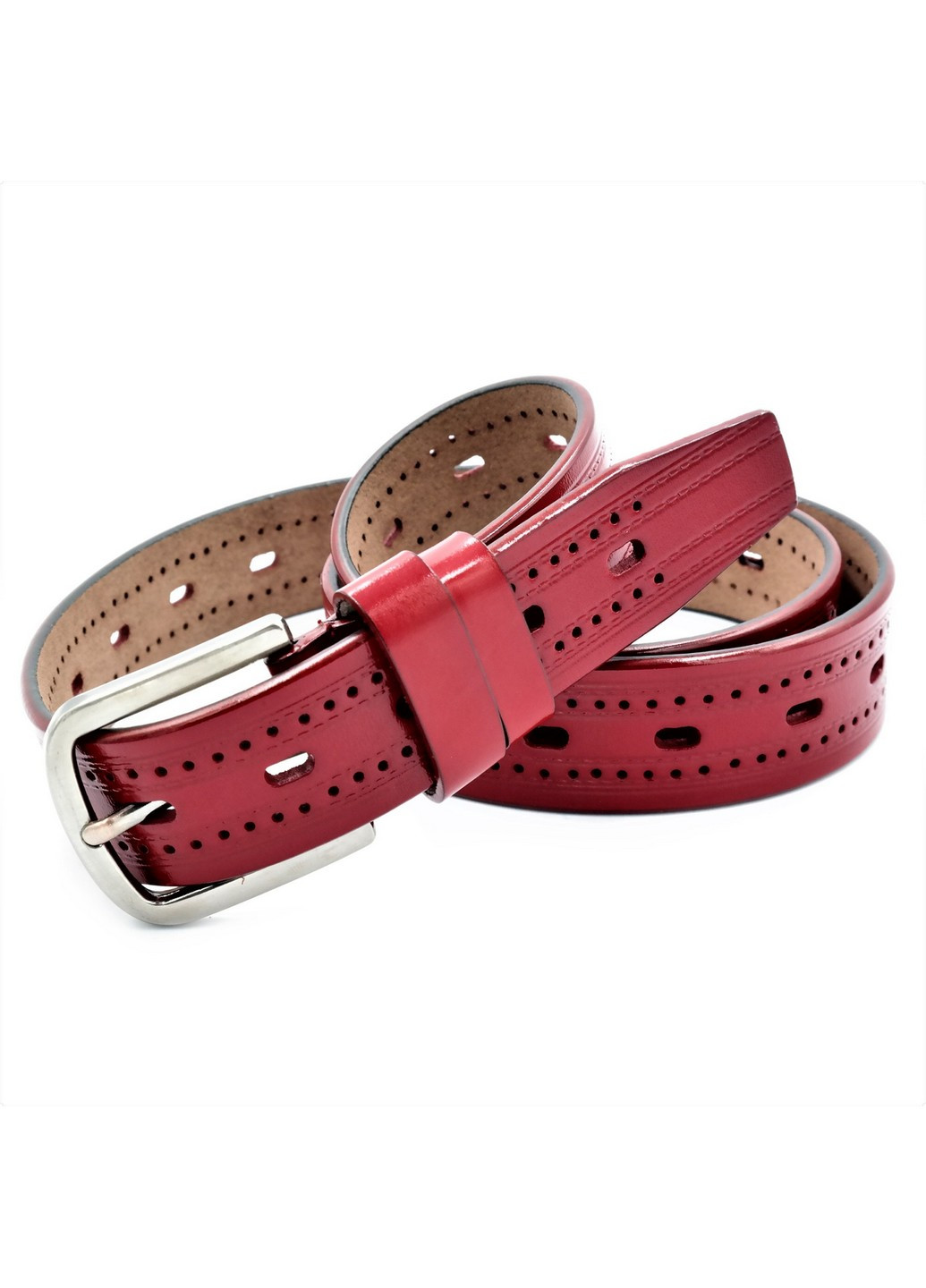 Кожаный ремень женский 110-115х3,5 см Weatro (211366991)