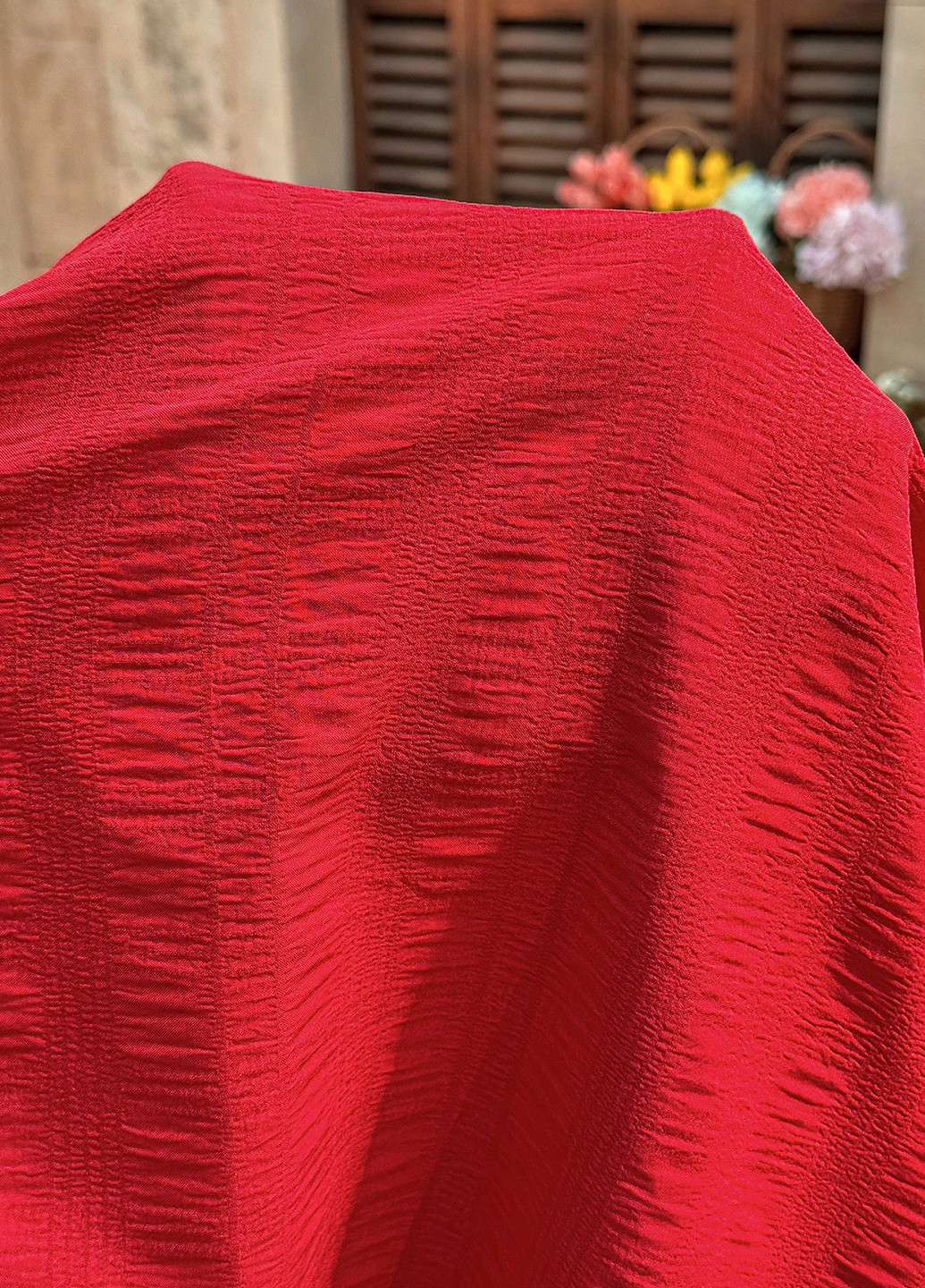 Червона кежуал сукня для вагітних кльош SHEIN однотонна