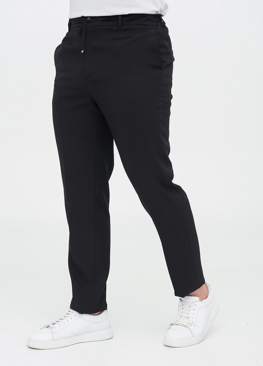 Чорний демісезонний костюм (піджак, штани) брючний Trend Collection