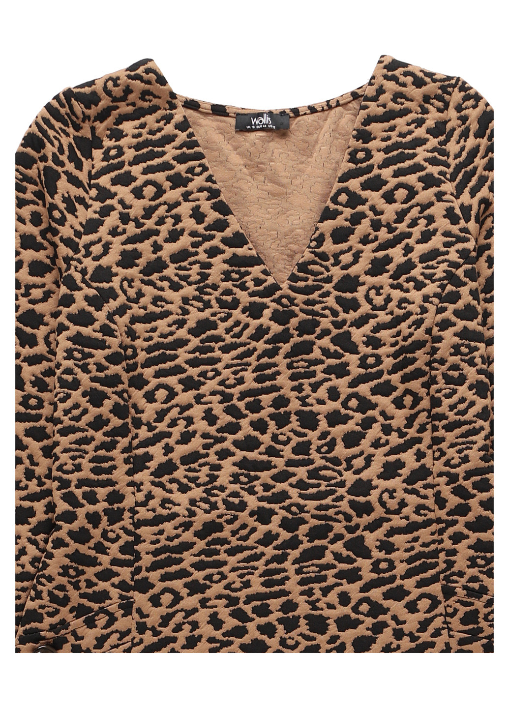 Коричневое кэжуал платье а-силуэт Wallis леопардовый