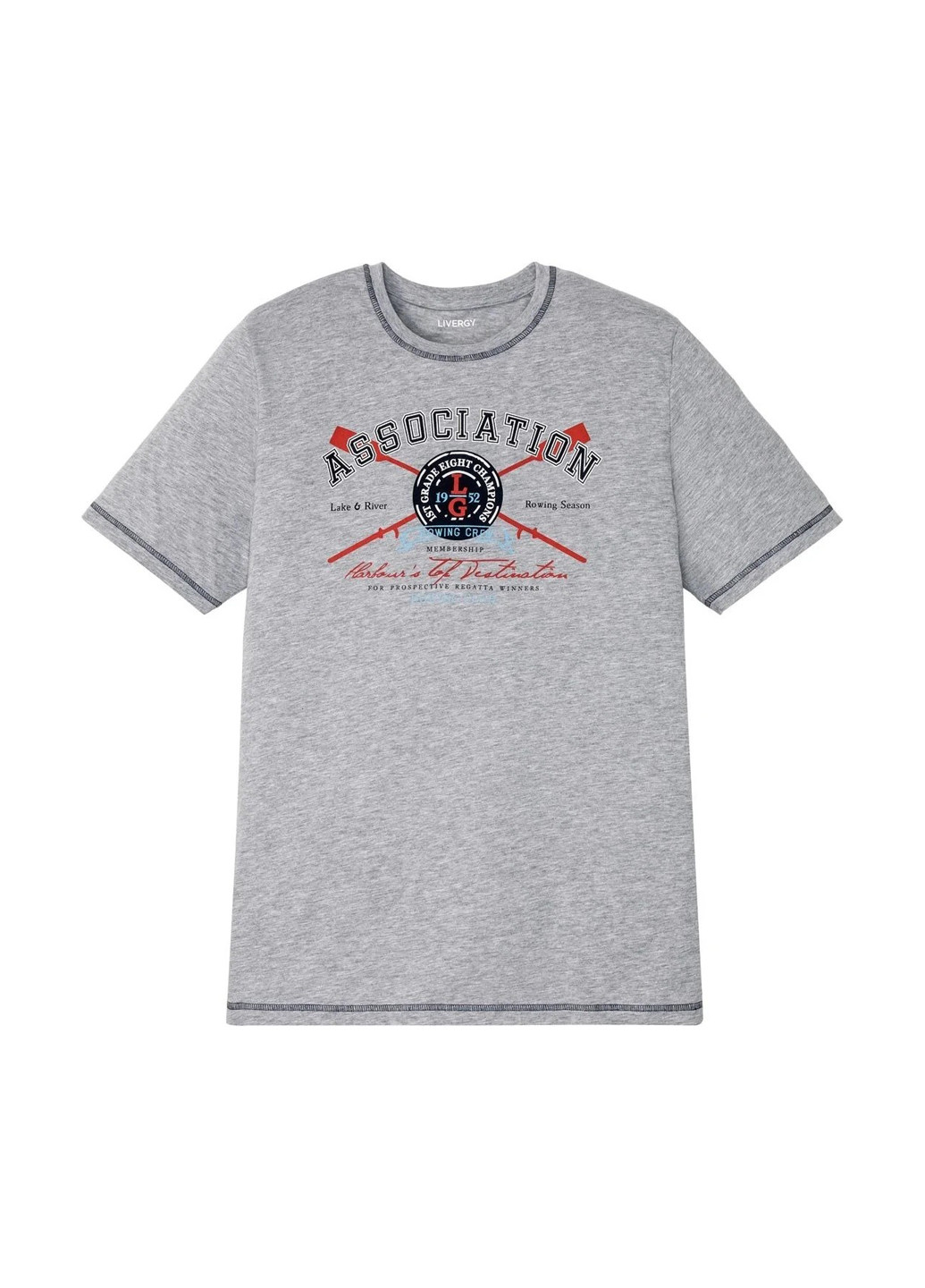 Світло-сіра футболка з коротким рукавом Livergy