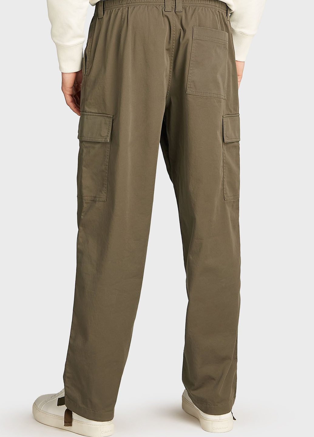 Темно-бежевые кэжуал демисезонные брюки Calvin Klein Jeans