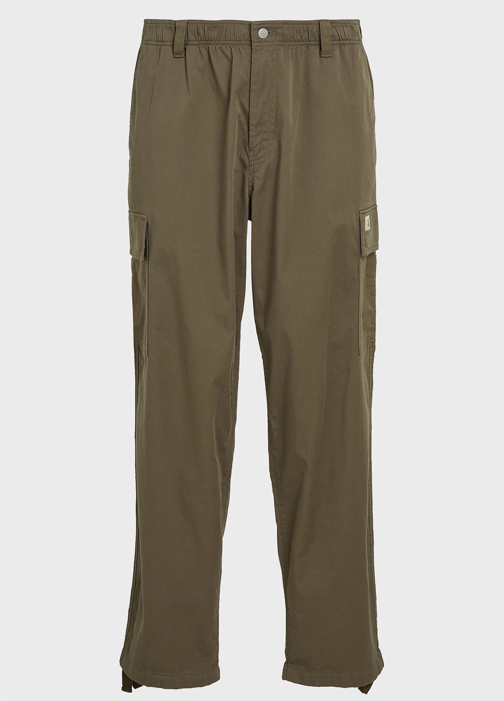 Темно-бежевые кэжуал демисезонные брюки Calvin Klein Jeans