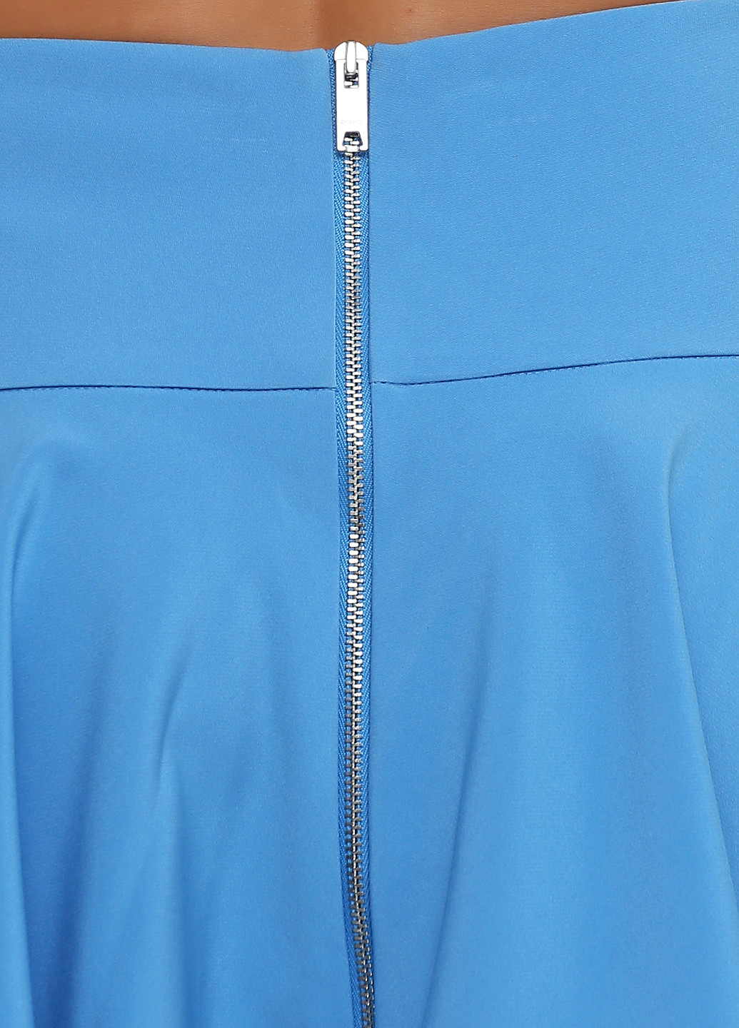 Голубая кэжуал однотонная юбка DKNY клешированная