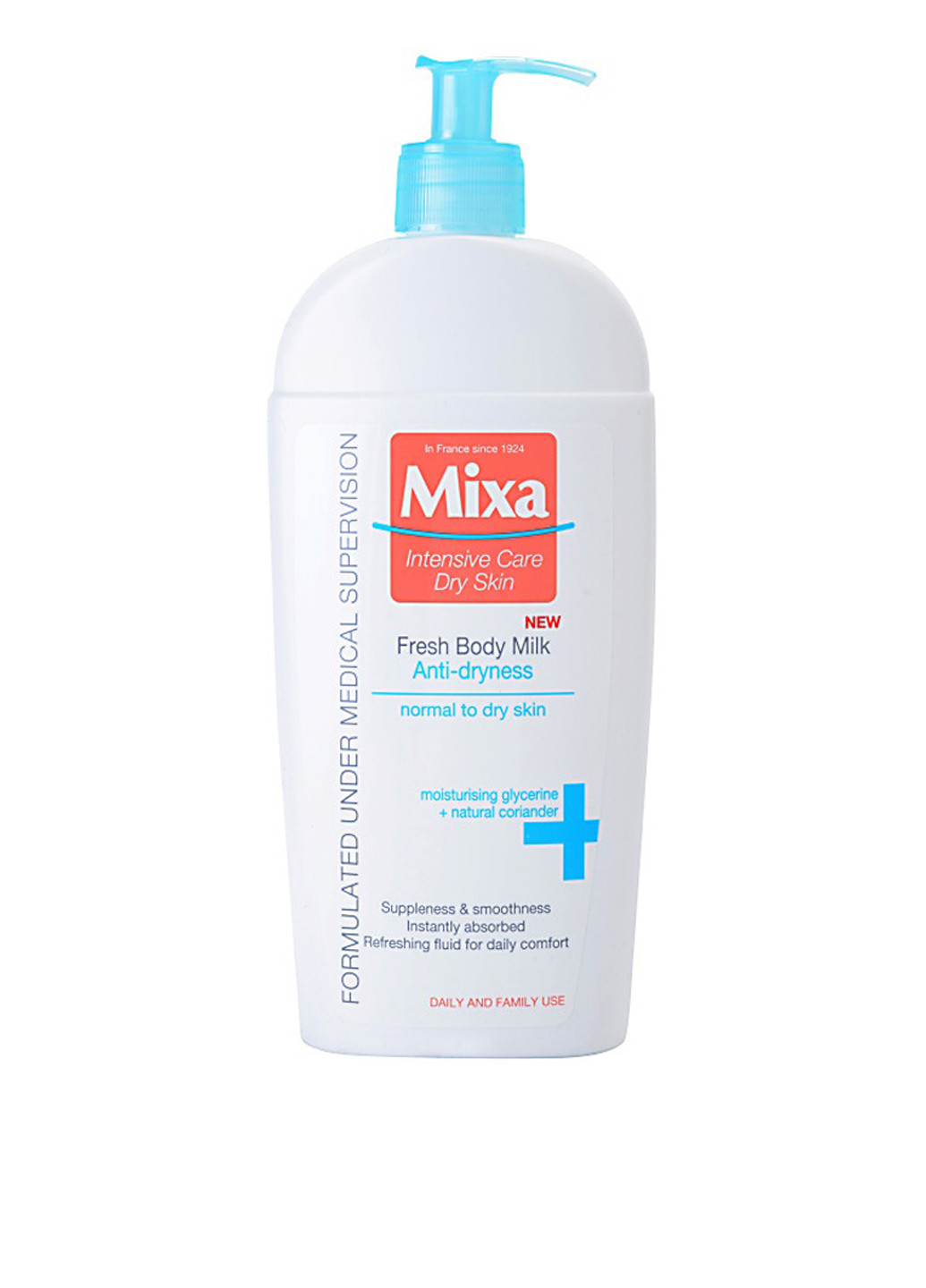Молочко для тела освежающее для нормальной и сухой кожи, 400 мл Mixa (79584423)