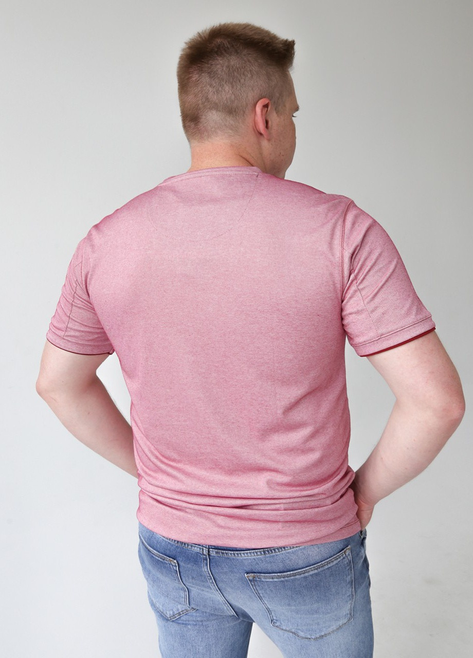 Розовая футболка мужская розовая большого размера MCS Прямая
