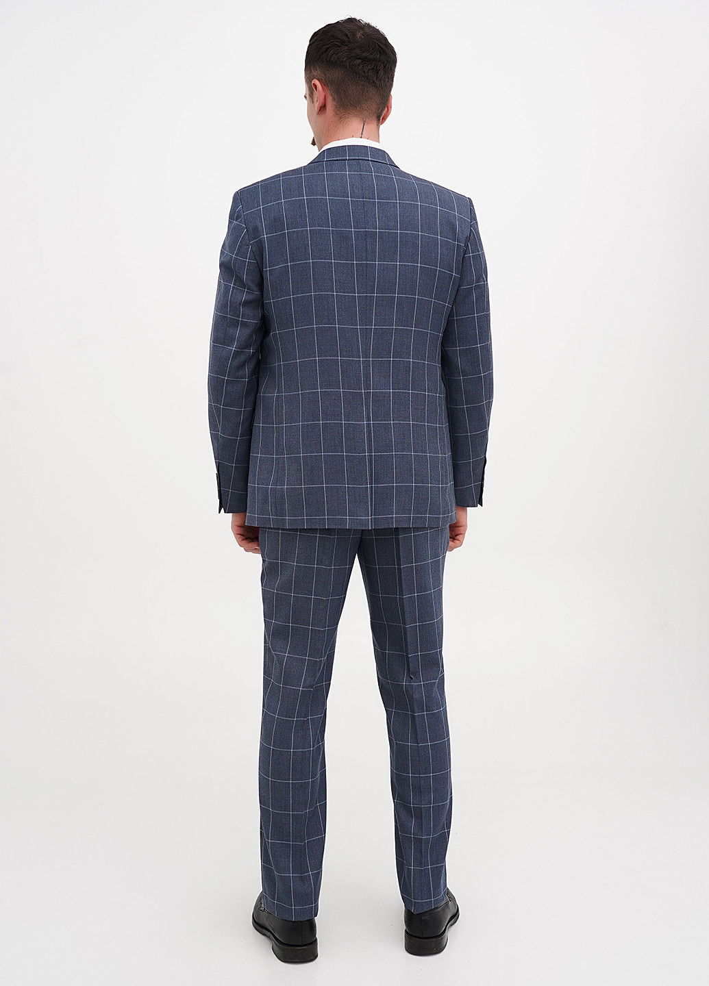 Серо-синий демисезонный костюм (пиджак, брюки) брючный Federico Cavallini