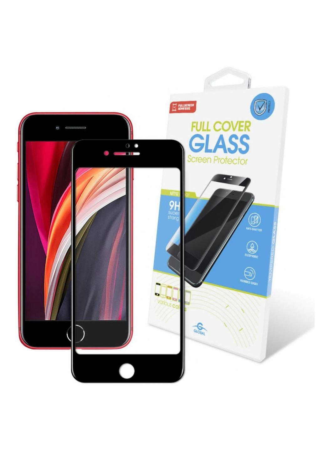 Стекло защитное Full Glue Apple Iphone SE 2020 (1283126501395) Global (249608442)