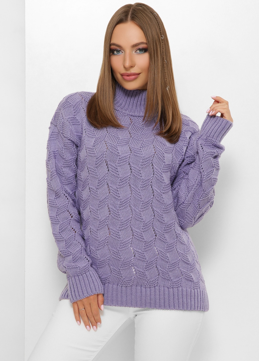 Фіолетовий демісезонний светр MSM