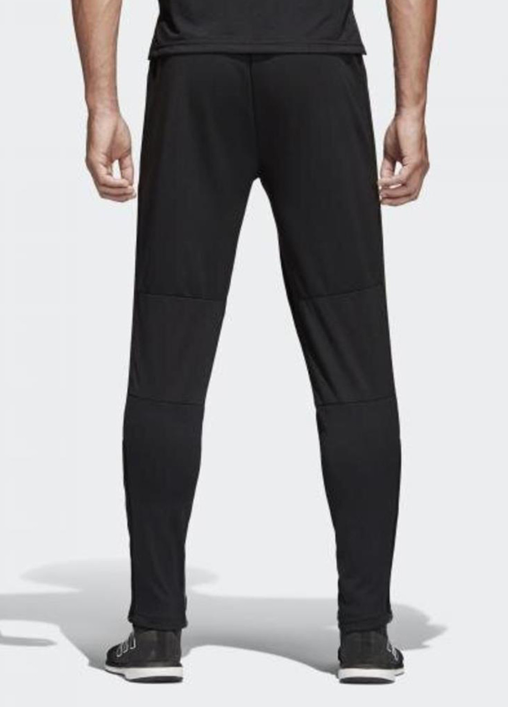 Черные спортивные демисезонные зауженные брюки adidas