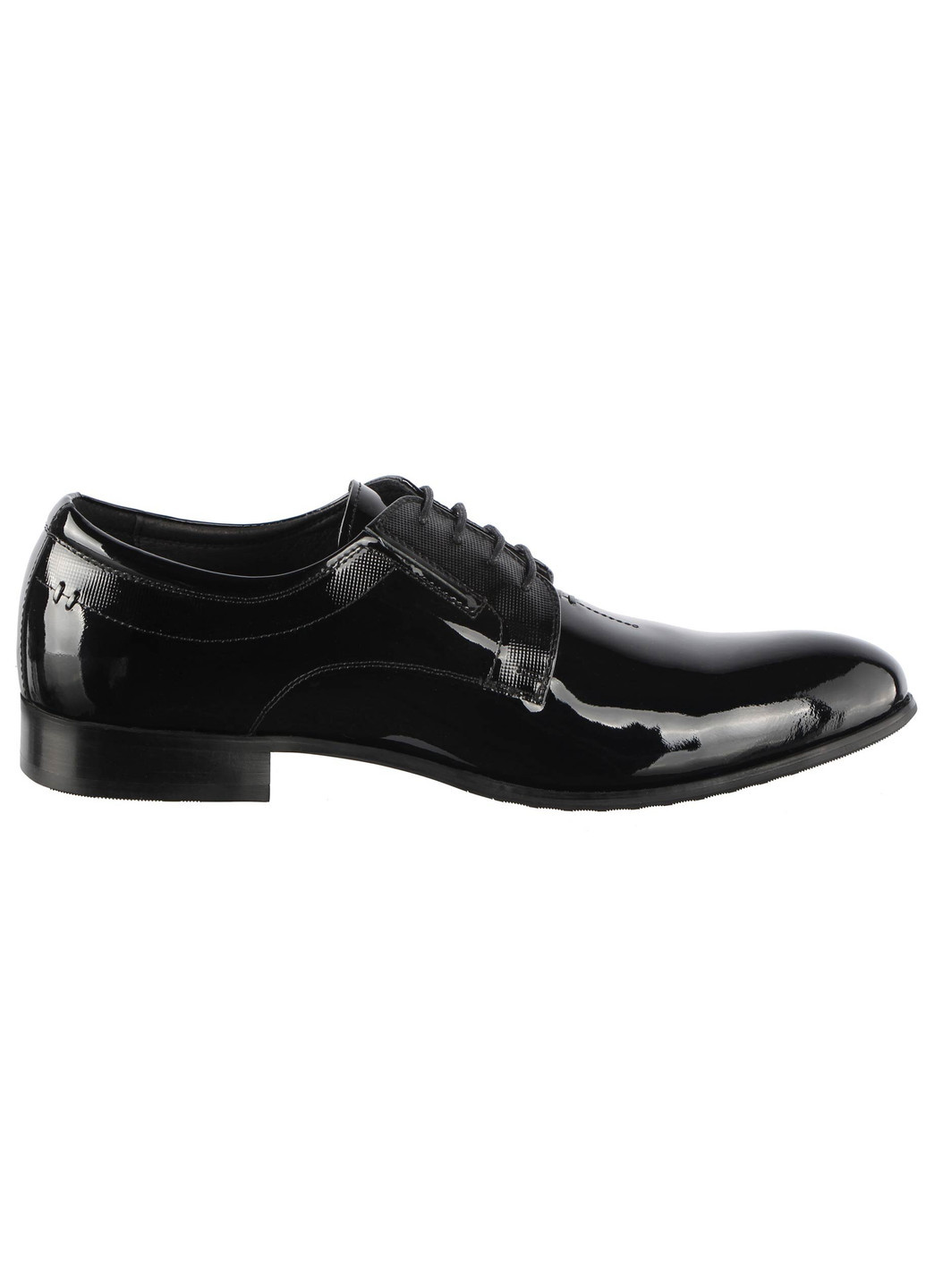 Черные мужские классические туфли 011808 Cosottinni на шнурках
