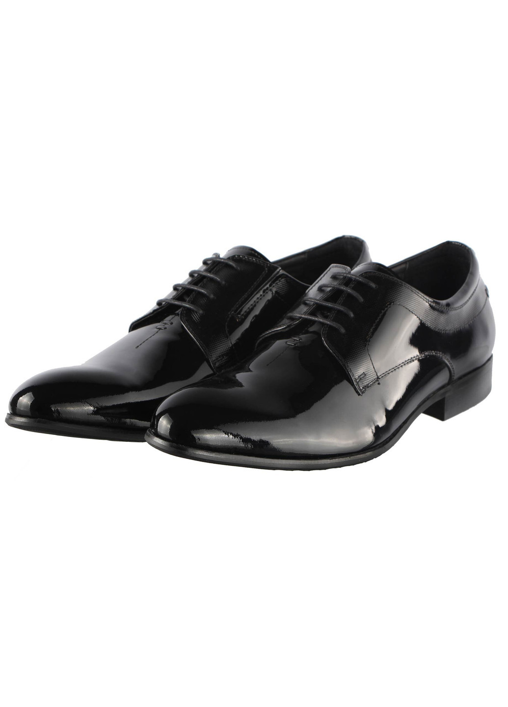 Черные мужские классические туфли 011808 Cosottinni на шнурках